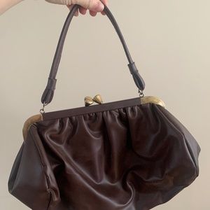 Vintage Brown Clasp Purse